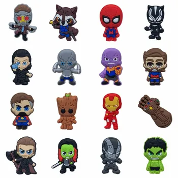 

5pcs/lot Avenger Infinity War Cartoon Mini Figure PVC Pins Brooch Badges Clothes/Hats Accessory School Bag DIY Decor Xmas Gift