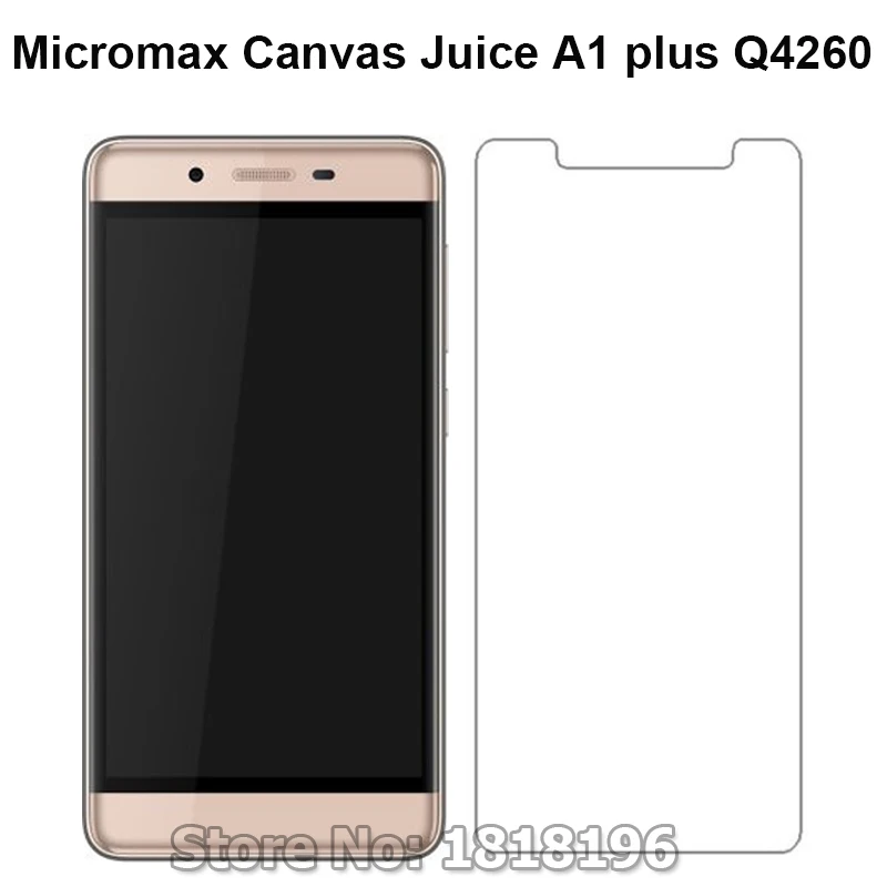 

Tempered Glass For Micromax Canvas Juice A1 plus Q4260 Case SmartPhone Film Protective Screen Protector Cover For Micromax Q4260