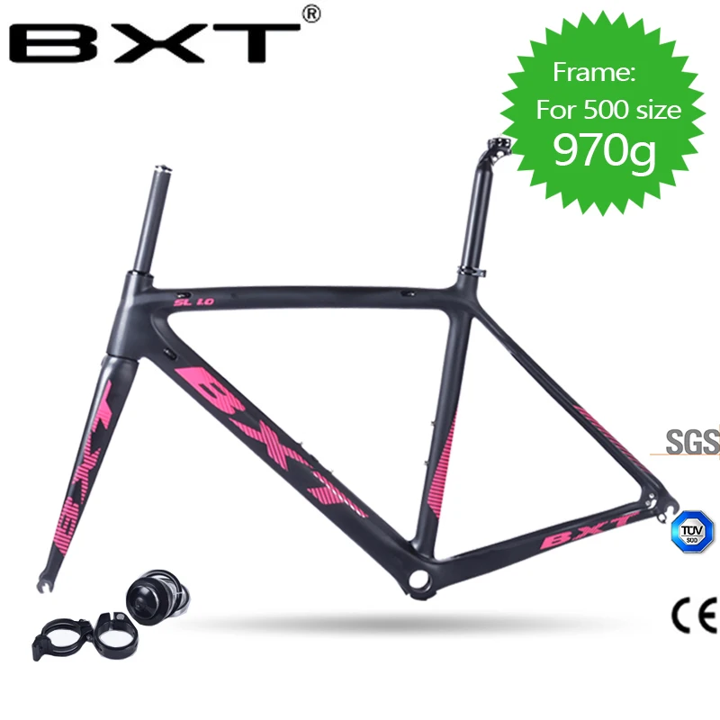 

BXT cheap Carbon Road Bike Frame 2016 Di2 and Mechanical 500/530/550mm Super Light carbon road Frame+Fork+headset carbon bicycle