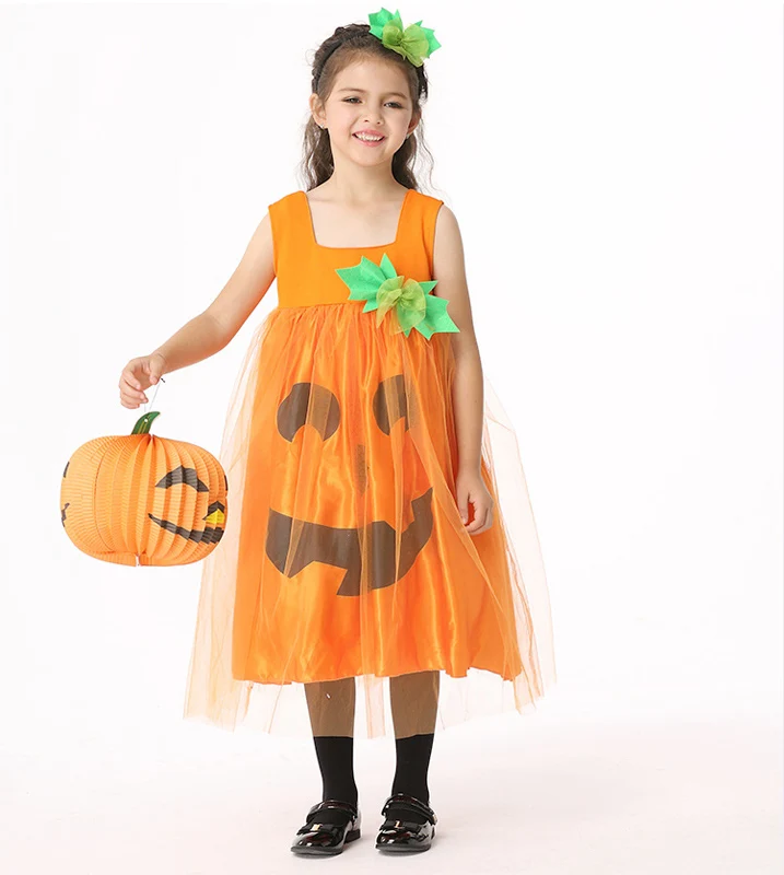 Boys Girls Lady/' Mens Halloween Pumpkin Lantern Outfit Clothes Cosplay Yellow