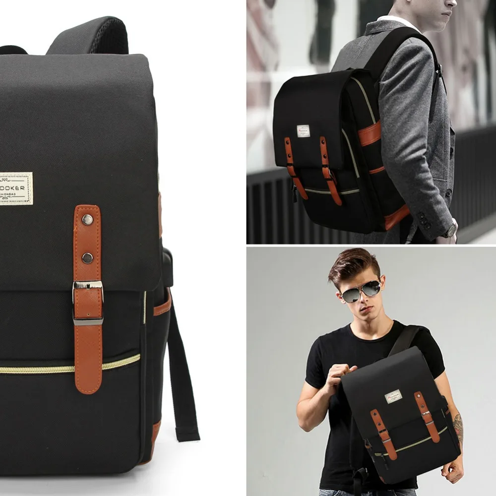 Modoker Vintage Laptop Backpack For 