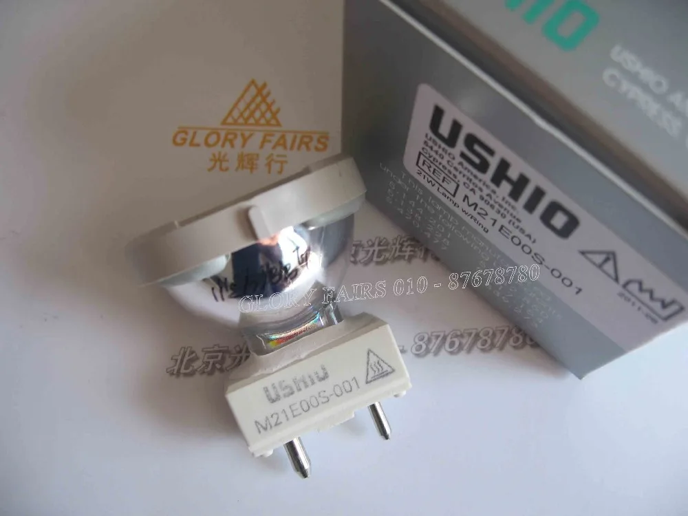 

M21E00S-001,USHIO 21W lamp W/RING Ring-PKGD solarc bulb,Eye surgical light source,to Welch Allyn M21E00S001,WA 09800-U 09800