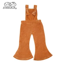 Emmaaby/милый бархатный комбинезон без рукавов для маленьких девочек, комбинезон, штаны-шаровары, повседневные Леггинсы