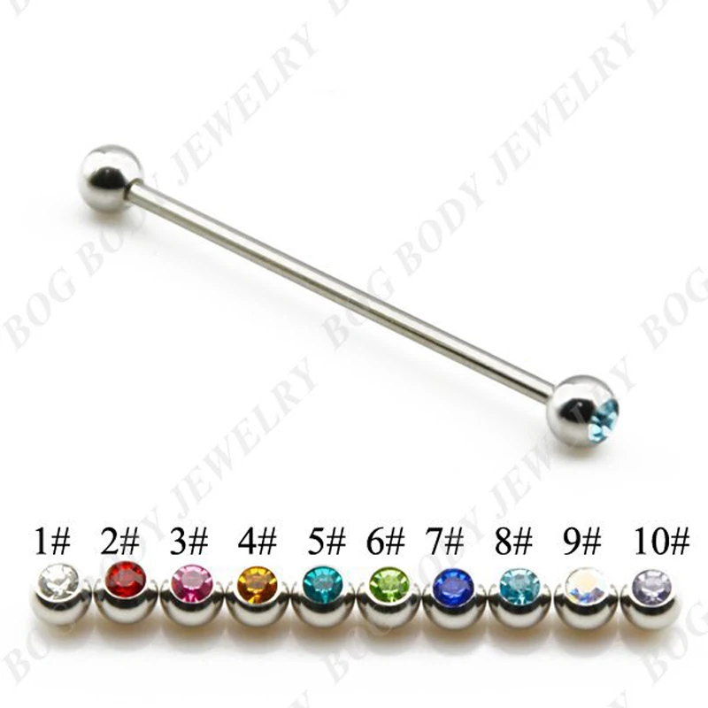 BOG Double Gem Straight Ear Industrial Project Barbells Bar Barbell