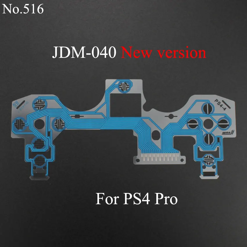 Юйси кнопки ленточная печатная плата для PS2 PS3 Dualshock PS4 Pro Slim JDM 030 040 проводящая пленка для контроллера пленочная клавиатура гибкий кабель - Цвет: 516