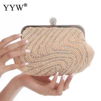 

Rhinestone Elegant Purse Clutches Jewelry Evening Handbags Women Top Handle Female Beaded Glitter Clutch Bag Bolsa Feminina