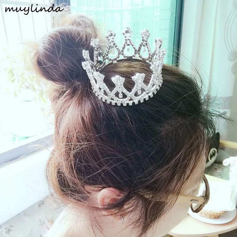 

Princess Girls Party Crown Photo Prop Baby Tiara Headband Newborn Headband Princess Crown Full Rhinestone Crown