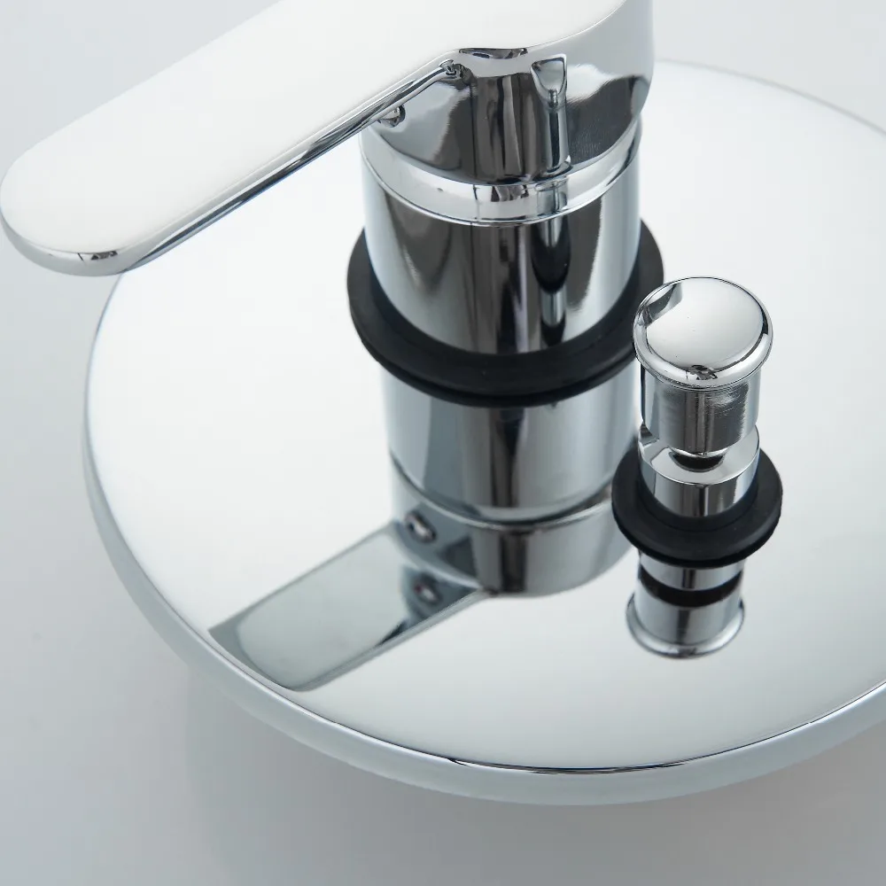 Faucet Valve Thermostatic Mixing Valve Single Handle Round Shape Solid Brass Wall Mount Shower Mixer BR-9112