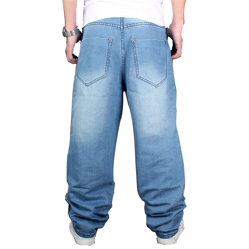 Buy 2017 New High Quality Fashion Men Hip Hop Jeans Baggy Jeans Loose Pants