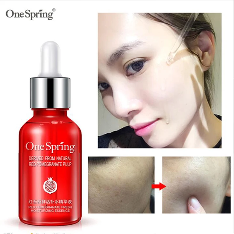 

One spring essence red pomegranate serum face cream whitening moisturizing remove dark spots derum liquid tights serum ageless