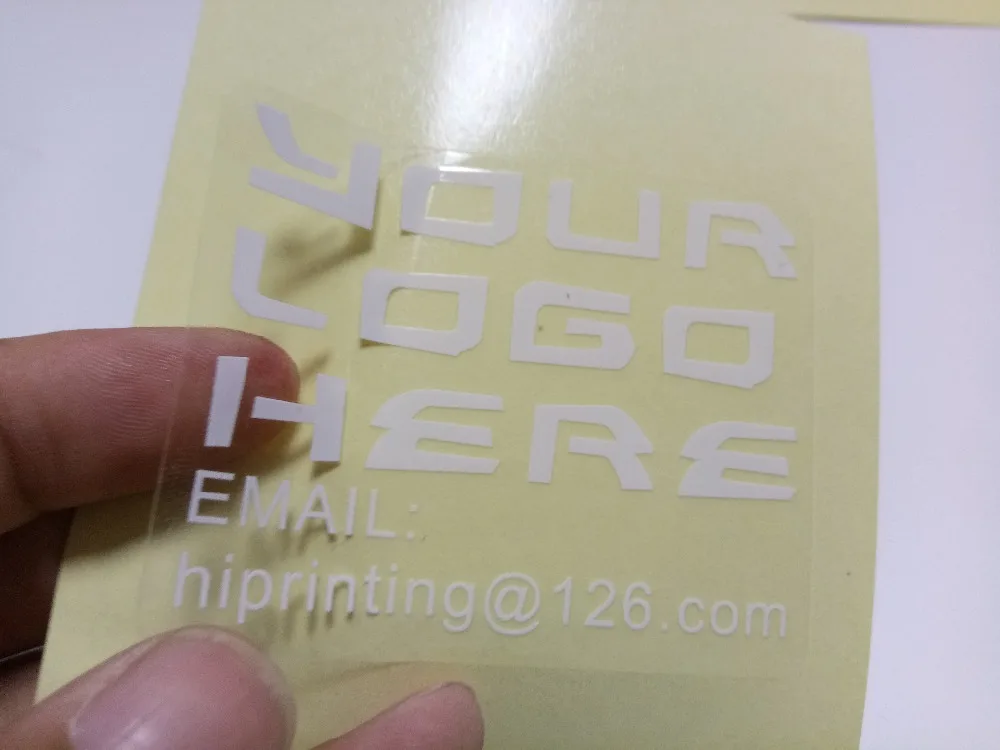 

Custom Transparent Vinyl Sticker Clear Logo Sticker