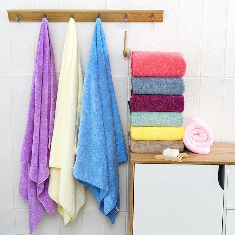 140x70cm Fleece beach towel Superdry Bath Towels Super Soft Water Aborsbent Sports Gym Velevt Towel for Women Men