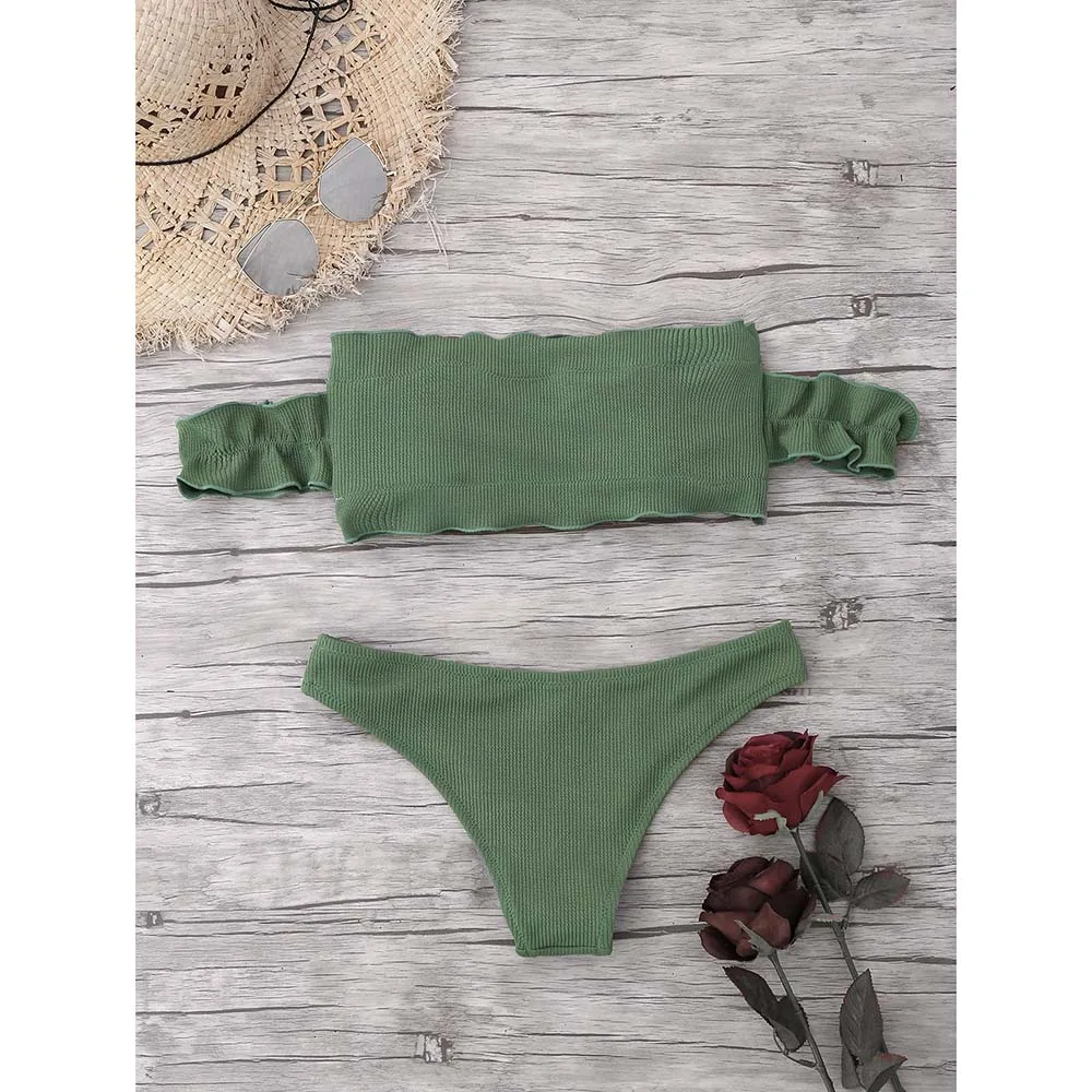 textured swimwear
