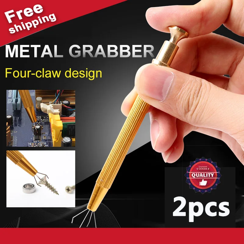 Jakemy 2PCS Metal Grabber,Powerful Four Claw Paws Parts IC UP Chip Grabber Maintenance Tool Pick Up Tools Gripping Device Jakemy 2PCS Metal Grabber,Powerful Four Claw Paws Parts IC UP Chip Grabber Maintenance Tool Pick Up Tools Gripping Device
