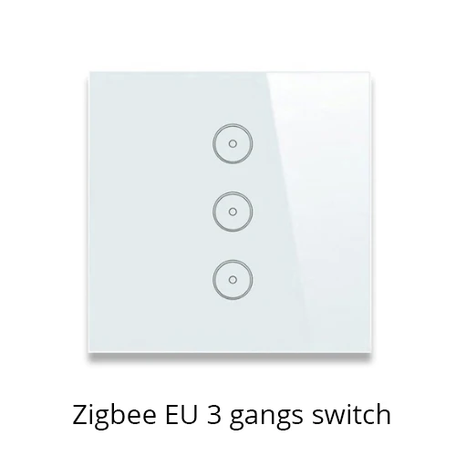 Tuya Zigbee концентратор умный дом PIR датчик двери датчик температуры и влажности Датчик домашней автоматизации сцена охранной сигнализации комплект - Цвет: Three gang switches