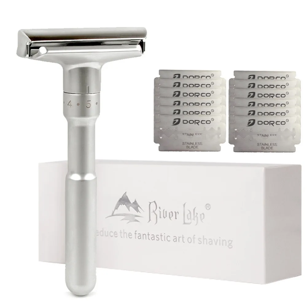 نهر بحيرة دليل السلامة الحلاقة إغلاق الحلاقة الكلاسيكية مزدوجة حافة للرجال قابل للتعديل مزدوجة حافة مستقيم الحلاقة سكين نهر بحيرة دليل السلامة الحلاقة إغلاق الحلاقة الكلاسيكية مزدوجة حافة للرجال قابل للتعديل مزدوجة حافة مستقيم الحلاقة سكين