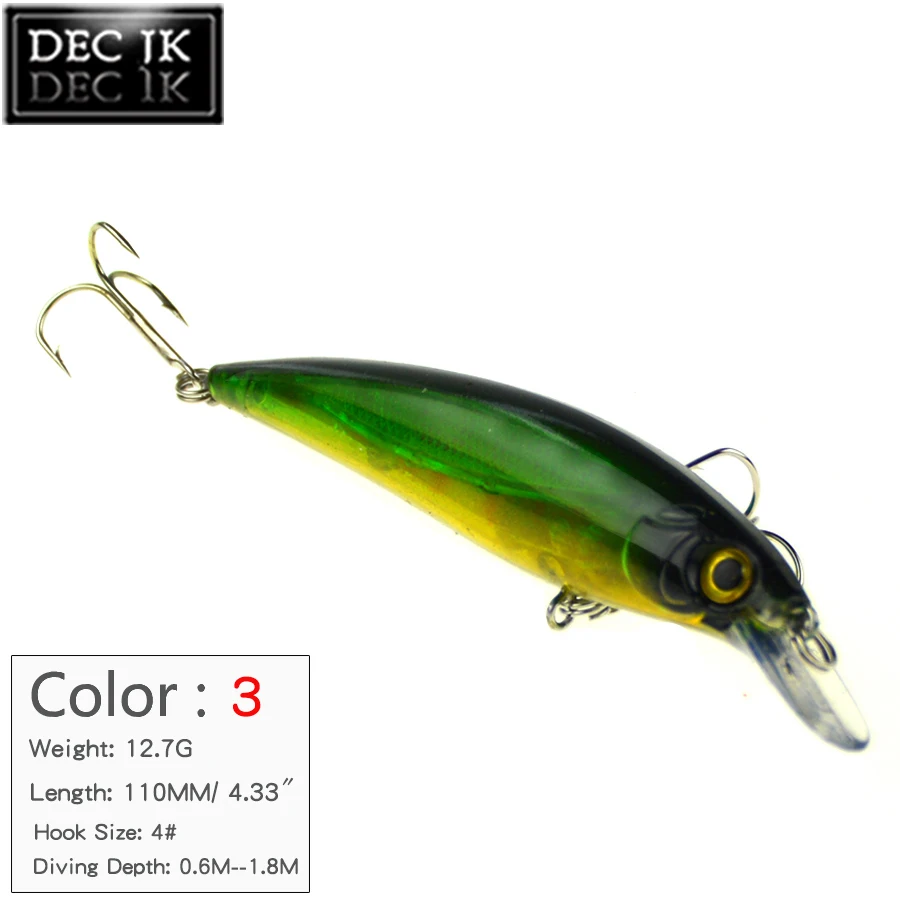 1PCS Suit For Fishing Lure Crankbaits Topwater Swimbait Wobbler Gor Trolling Peche Hook Laser Bait Artificial Lures Saltwater (3) 