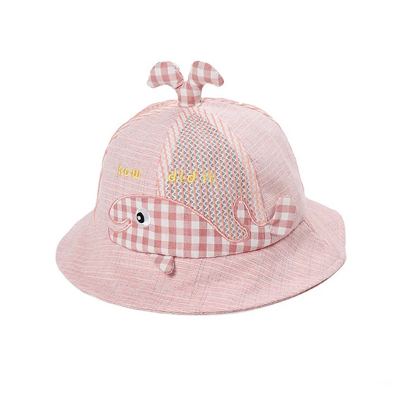 

Children's Hat Whale Design Hat Girls Sun Baby Outdoors Cute Whale Ears Breathable Mesh Unisex Kids Sun Hats Outdoor Beach