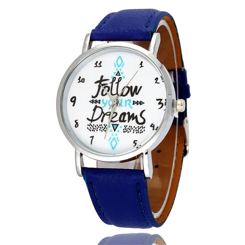 Женское платье часы розовое золото бренд Мода дамы наручные кварцевые часы в творческом стиле дешевые роскошные часы B011 - Цвет: Синий