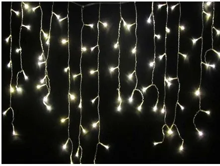 10 м* 0.65M320LED праздничное освещение струны Рождество занавеска Гирлянда Люстра для дома сад бар наружное украшение AC110V-240V