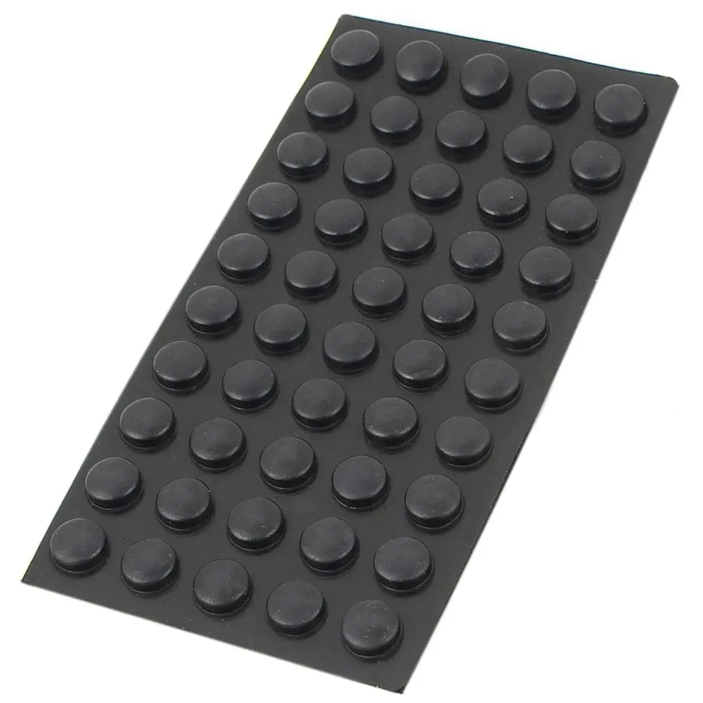 

Hot Sale 50 Pcs Home Table Floor Sticker 10mm x 4mm Mini Silicone Padded Black