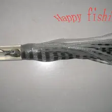 14.2 'trolling приманка для тунца/Марлин/Elops Рыбалка Genuin Рыбья голова Bultin большие мягкие приманки, рыбалка приманки Смола глава юбка приманки