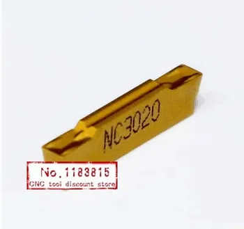 

MGMN150-G NC3020 Grooving carbide inserts for MGEHR/MGIVR,1.5mm Width Grooving Inserts Suitable for processing of Steel