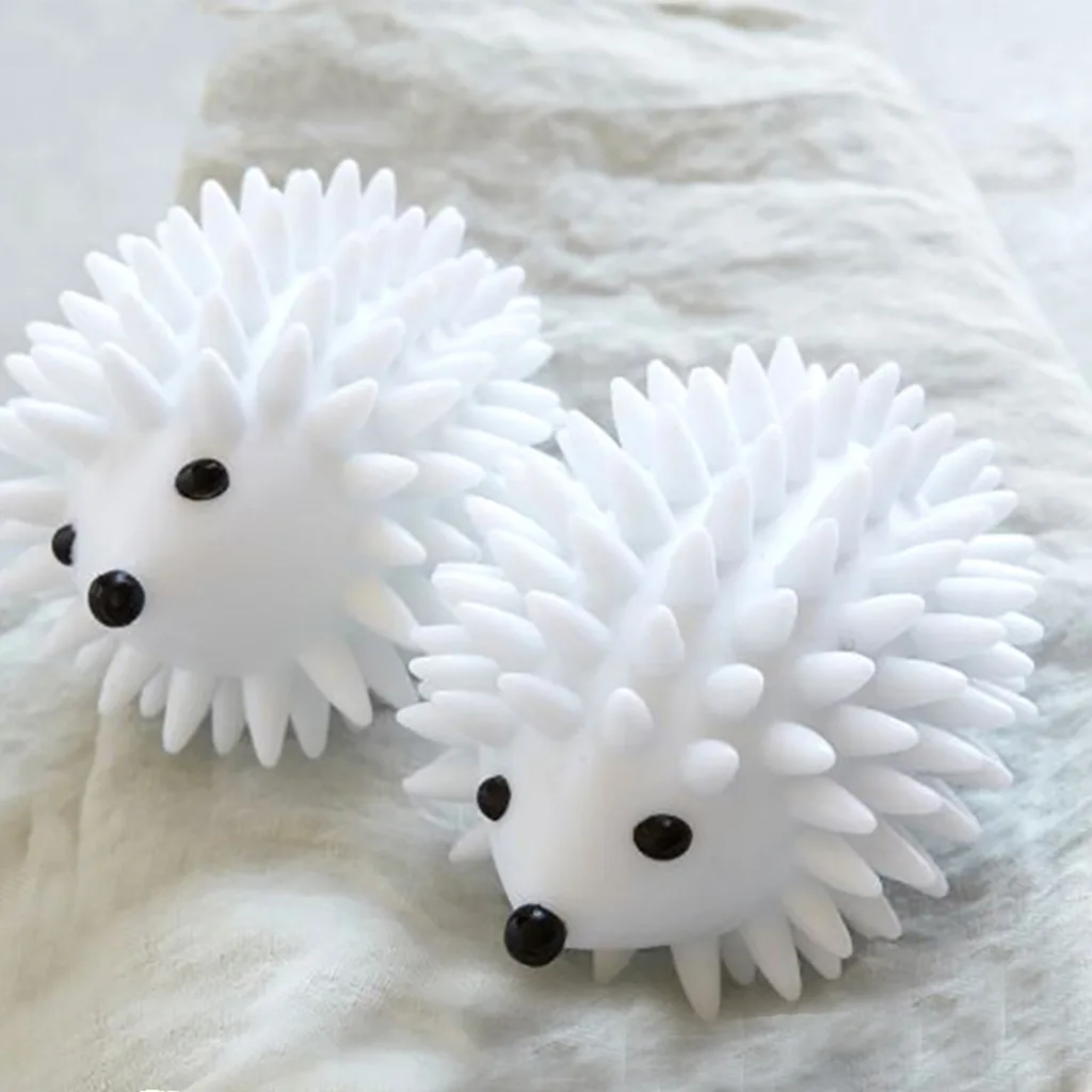 

2Pcs Hedgehog Drying Washing Machine Laundry Ball Anti winding Clean Tool Laundry Balls Discs wrinkle releasing dryer ball