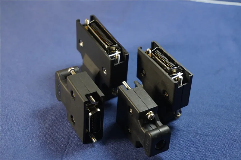 conector scsi mdr pinos conector macho plugue servo drive ranhura para cabo de fio motor de solda