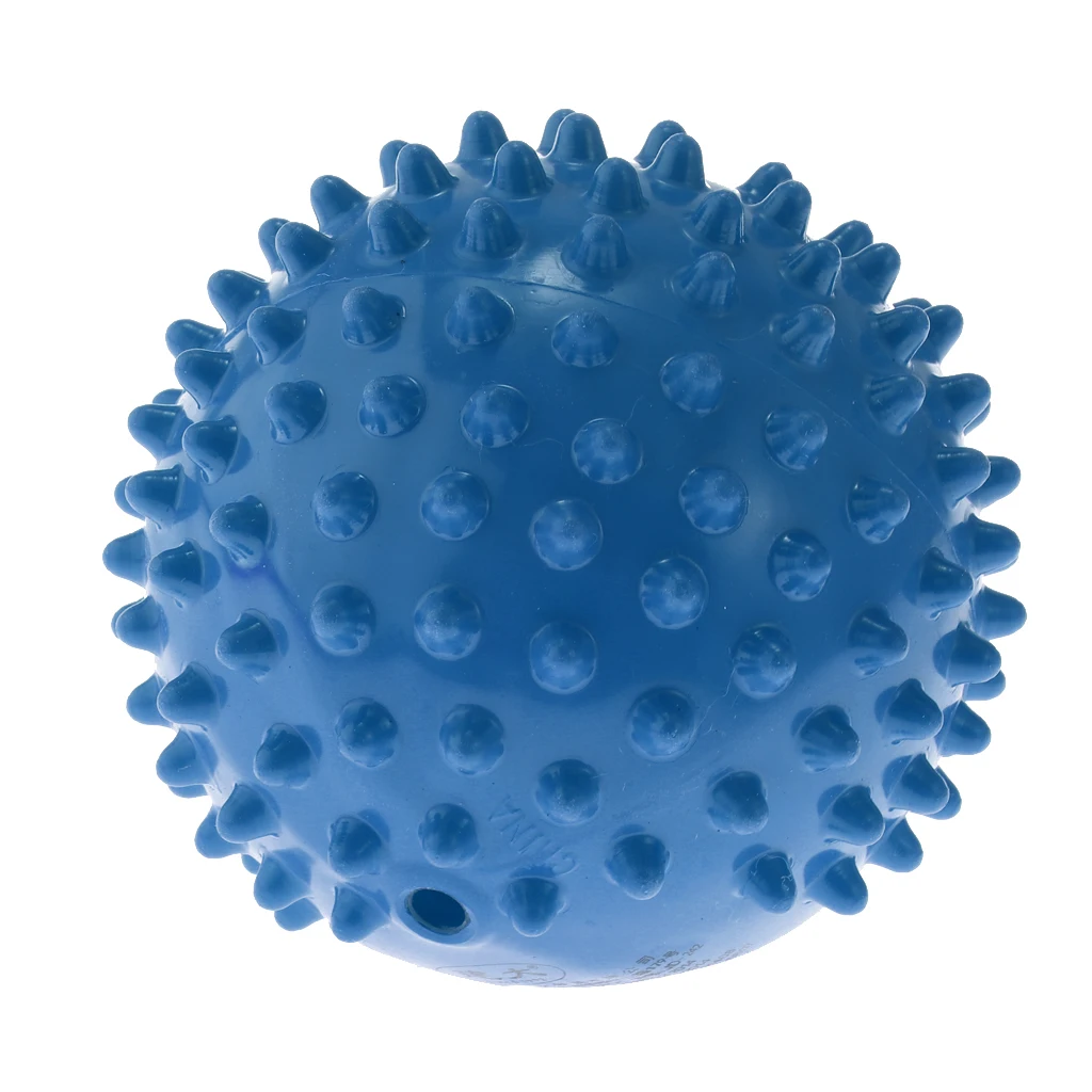 4 Inch Blue PVC Inflated Knobby Bouncy Ball Massage Sensory Ball Kids Toy