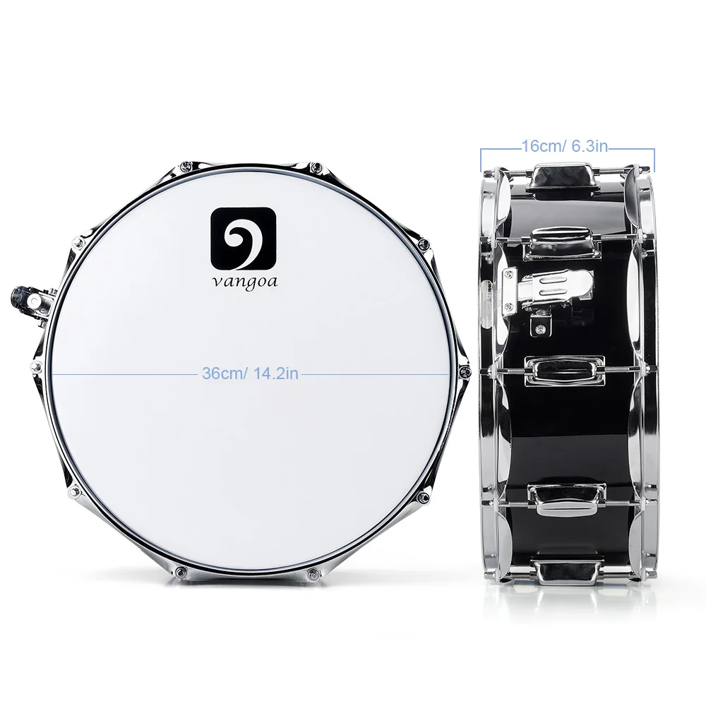 14 дюймовый барабанный набор Snare &quotx 5 5&quot с барабанными палками клавишами