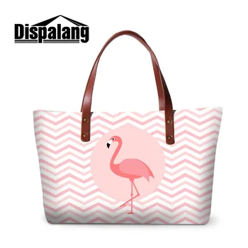 

Dispalang Large Women Handbags Animal Flamingos Prints Ladies Messenger for Girls Tote Striped Shoulder Bags Bolsa Feminina