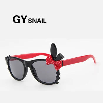 

GY snail Lovely cat eye Sunglasses children Boys Brand Design 2017 fashion Sun Glasses girl Anti-uv Baby Glasses kids mirror uv