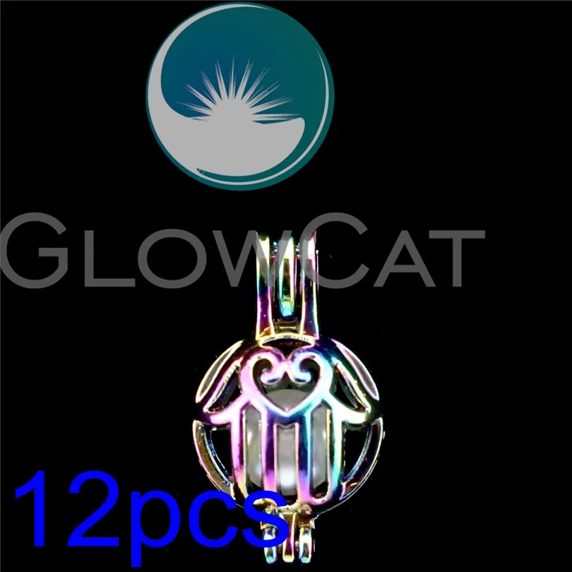 12x R-C396 красочный хамса руки жемчужина клетка ювелирных изделий духи эфирное