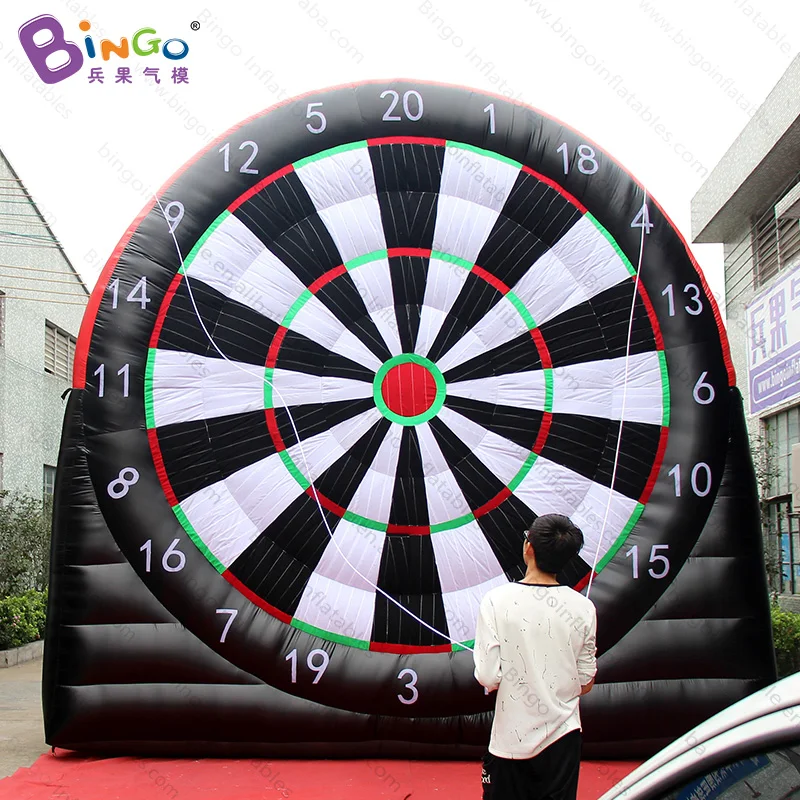 Free express 5 meters high giant inflatable football soccer dart board