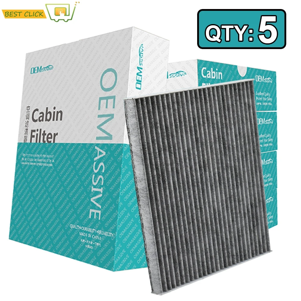 

5x Car Accessories Pollen Cabin Air Conditioning Filter For Hyundai Santa Fe DM Sonata YF Kia K5 97133-3SAA0 2012 2013 2014 2015