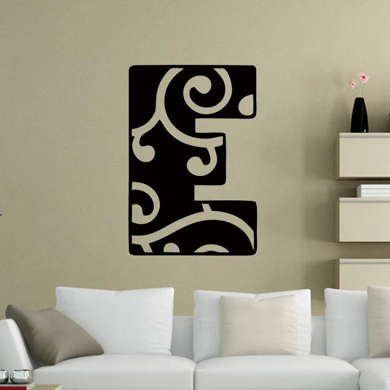 Choose Your Letter Monogram Wall Sticker Words Girl Teen Room Diy Pvc