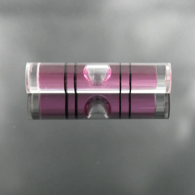 HACCURY 6,3*29 мм пластиковый длинный уровень пузырьков Фиолетовый Цвет Датчик уровня воды спиртовой уровень пузырьковый