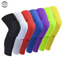Yuerlian 1 pc Honeycomb Sports Safety Tapes volleyball Basketball Kneepad Compression Socks Knee Wraps Brace Protection Knee Pad
