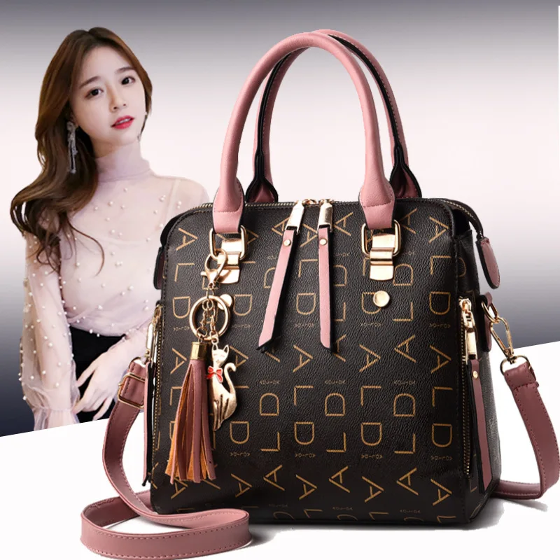 

Women's bag 2019 new wave shoulder Messenger bag Letter handbag printing bags