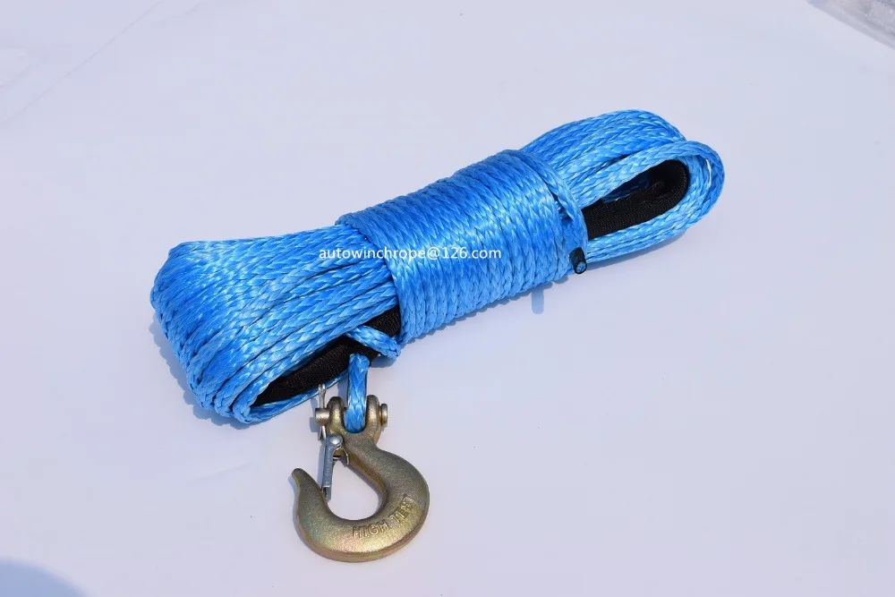 Blue 6mm*30m Replacement Synthetic Rope for Winch,ATV Winch Line