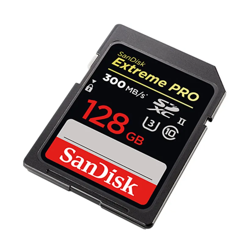 Sandisk SD карта 32GB Extreme PRO 64 Гб флэш-карта памяти 128 ГБ SLR Камера карты SDHC/SDXC UHS-II U3 C10 4K видео в формате Full HD 300 МБ/с