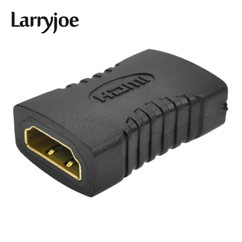 Larryjoe 5 шт. высококачественный черный HDMI разъем Мама удлинитель кабель адаптер с