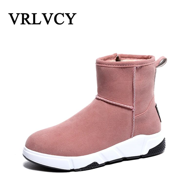 

Winter sheep fur one inside increased snow boots women's thick-soled booties wool plus velvet warm short tube cotton shoes