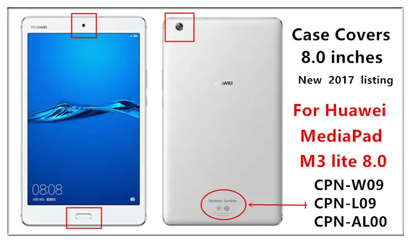 Для HUAWEI MediaPad M3 lite чехол Крышка M3 lite 8 8," кожаных защитных чехлах для протектор CPN-L09 CPN-W09 CPN-AL00 планшетный ПК чехол