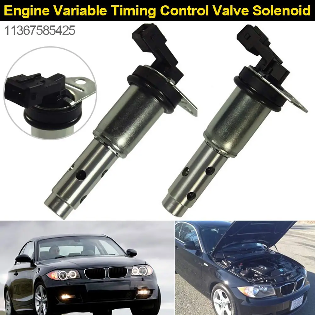

1pair Engine Variable Timing Control Valve Solenoid VVT for BMW 11367585425 CSL2017
