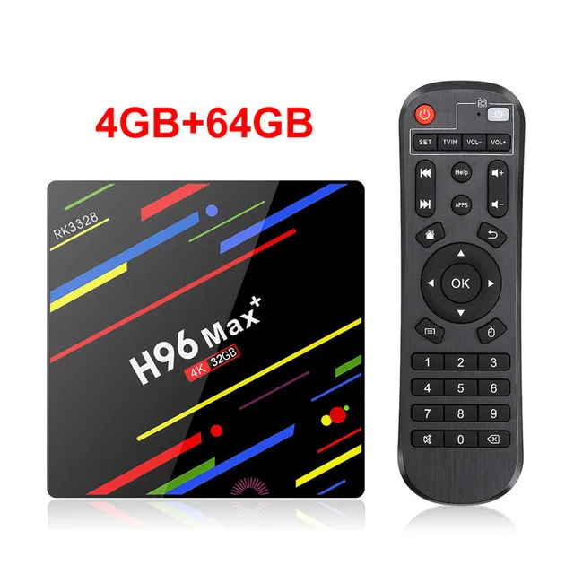 4GB64GB Домашний ТВ Медиаплеер Android 8,1 телеприставка H96 MAX Plus 4 Гб ОЗУ 64 Гб ПЗУ Rockchip RK3328 4K ULTRA HD 2,4G& 5G двойной Wifi ТВ-приставка - Цвет: 4GB64GB