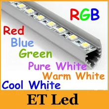 100 м х жесткая горит бар 1 м 72 светодиодов SMD 5050 12 В Жесткий светодиодные полосы теплые/ чисто/холодный белый rgb красный зеленый синий+ "v" Стиль ce и fcc
