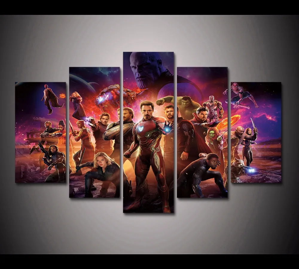 Marvel Avengers Infinity War Film Superhero Poster & Canvas Picture Prints 