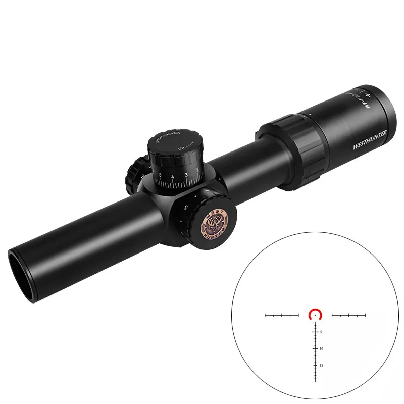 WESTHUNTER WT-Y 1,2-6X24IR тактический, компактный Quickdraw Scope стрейч заблокированное стекло гравированное сетка Riflescope для страйкбола пистолет